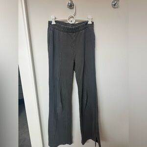 Dark grey aerie wide leg sweatpants
